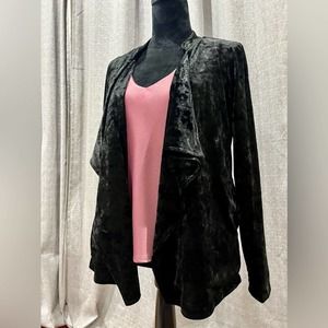 Saks Fifth Ave Bobeau Crushed Velvet Drape Blazer